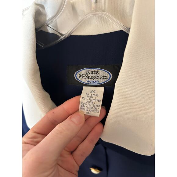 Vintage Kate McNaughton  Plus Size Women’s Navy Suit Set - Picture 3 of 13